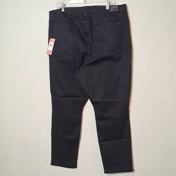 7 For All Mankind Gen 7 Black Bejeweled Jeans Sculpting Women's Plus Size 20 NWT - Picture 5 of 16